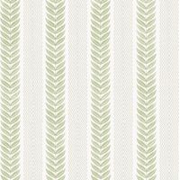 Textured Wallpaper Sage Green Leaf Stripe Smooth Paper Washable Wall Decor