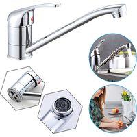 Mitigeur de lavabo Robinet Mélangeur de Cuisine Lavabo 360 ° rotation Salle de Bain Robinet pour Cuisine et Salle de Bains HENGMEI
