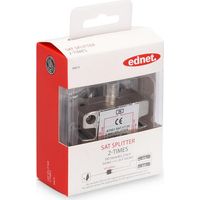 Ednet 84675 cable divisor y combinador Divisor de señal para cable coaxial Metálico