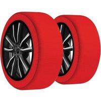 DAC Textil-Schneeketten - 215/75 R17.5 - 2 Stück - Schneesocken - DAC Active Series 3D - Genehmigt - Größe XXL