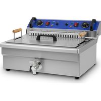 VERTES Friteuse aus Edelstahl 25 Liter Fassungsvermögen,50-250°C