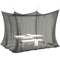 Moustiquaire XXL noire 300 x 300 x 250 cm, maille 220, pour usage intérieur et extérieur, compatible avec tentes et caravanes
