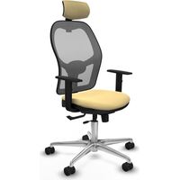 Chaise de bureau piqueras y crespo Jorquera similicuir crème mousse haute densité
