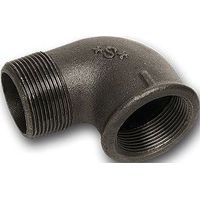 Buderus Winkel TG 90 Grad mit innen/außen 3/4", Schwarz