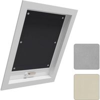 WOLTU Tenda Oscurante per Interni con Ventose. Tenda da Tetto senza Perforazione Nero 48x93 cm