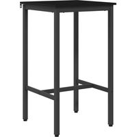 Table de bar 52 x 52 x 90 cm Bois d'ingénierie Chêne noir vidaXL