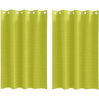 Rideaux occultants,Rideaux anti-lumière avec des rideaux Vert Polyester CFW24307