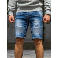 Short en jean bleu marine pour homme Recea 31