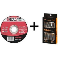 ABRABETA 300 MINIDISCO P/FERRO 115X1,6 + 2 SET GIRAV.