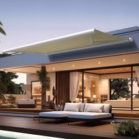 Toldo cofre FORMENTOR 2,50x1,50 M (Motorizada con Interruptor - Blanco satinado RAL9010 - Crudo)