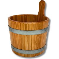 Sauna-Aufgusskübel / Saunaeimer aus Lärche hygieneversiegelt 5 Liter