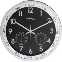 Horloge murale Techno Line WT 7981 à quartz 30 cm x 50 mm chrome