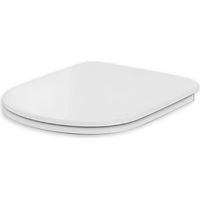 Glänzend weißer Toilettensitzbezug mit Absenkautomatik – Azzurra Ceramica Forma