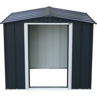 organizza il tuo giardino Casetta in Metallo 6'x4' Duramax by Ezooza 1221 x 2020 x 1805 mm grigia: perfetta nella tua oasi verde
