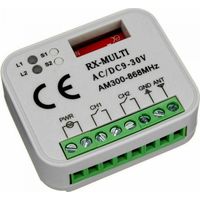 RICEVENTE UNIVERSALE RADIO RICEVITORE TELECOMANDI MULTI RX 12-30V 300 o 868 Mhz
