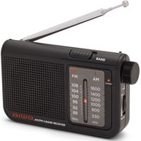 Radio tascabile con fmam nera