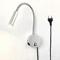 Lampe à baguette tactile à intensité variable, lampe à lampe LED avec prise USB et interrupteur, lampe à suspension flexible avec tige, lampe de nuit à baguette 3 W