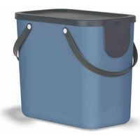 Rotho Mülltrennungssystem Albula 25 L horizon blue Recyclingbehälter Müll- & Abfalleimer