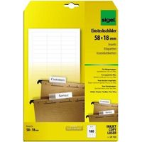 SIGEL Einsteckschild LP725 58x18mm 180 St./Pack.