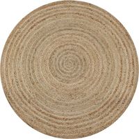 Vidaxl – Tapis jute tressé rond 150 cm – Fabrication artisanale – Matériau jute durable – Texture naturelle pour décoration intérieure