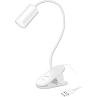 LOGILINK LED024 LAMPE LED À PINCE AVEC 3 NIVEAUX DE LUMINOSITÉ, 4000 K, 200 LM, COL FLEXIBLE À 360°, COMMANDE TACTILE