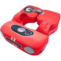 Mambobaby Car Shaped Baby Swim Float Non-inflatable Baby Swimming Float Soft Waterproof Skin-friendl-Red
