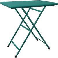 Arc En Ciel Tavolo Rettangolare Pieghevole 70X50 Verde Oceano - Tiffany