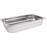 Vogue 12943 Gastronorm - Padella in acciaio INOX 1/1, 100 mm, colore: Argento