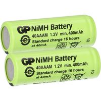 2x GP Akku 2/3 AAA 1,2V / 400mAh GP40AAAM Micro NiMH Akku Höhe 28,5mm