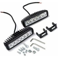 Faro LED 12v, 2 pezzi 18W 16cm proiettore Spot luce di lavoro a lungo raggio Faro LED LED moto auto barra luci di lavoro a LED lampada da lavoro per camion