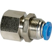 Riegler Gerade Schott-Steckverschraubung »Blaue Serie«, M20x1,0, Rc 1/4 i.