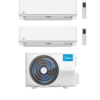 Midea Climatiseur Inverter Dual Split série Elegance 9+9 avec M2OE-18HFN8-Q Wi-Fi en option Classe A++