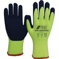 Guantes de protección contra el frío Nitras Winter Blocker amarillo neón / azul talla 10 - 1603W-10