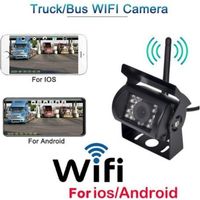 Kabellose WIFI HD 12V-24V LKW-Rückfahrkamera 170 Grad Weitwinkel 50m Übertragungsdistanz Nachtsicht Wasserdicht IP67,INHHUB