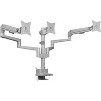 ICY BOX Monitorständer für drei Monitore Supporto da tavolo per monitor 3 Display: (s) 76,2 cm (30) Grigio, Argento