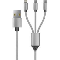 CABLE CARGADOR USB/C+LIGHTNING+MICRO