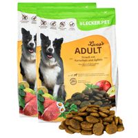 "translations":["text":"8 kg Lecker.Pet® Luna's Adult : croquettes pour chiens à l'autruche, aux pommes de terre et aux pommes – Aliment complet","detectedsourcelanguage":"DE","taghandlingversion":"v1