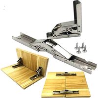 2 stücke Edelstahl 90 Grad Klapp Regal Scharnier Versteckte Halterung Tisch Unterstützung Scharnier Möbel Zubehör Klapp Regale