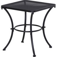 Table de service en métal noir, dimensions : 45x45x50 cm. Table pour le café, idéale pour la terrasse ou le jardin.