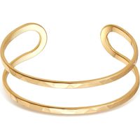 Bracelets manchettes en or et argent pour femmes, bracelets joncs creux et ouverts
