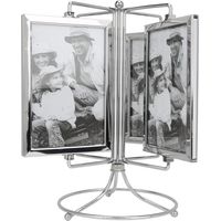 Cadre Photo Rotatif Métal pour 4x6 Pouces - Support Menu Tournant pour Restaurant