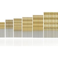 60 pièces Twist Bits Micro Bits Metal HSS Bits Set Outils Bits en titane