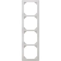 Quadruple plaque de finition - Blanc - Orys - Zenitech