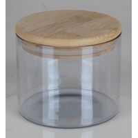 12x Vorratsglas Bambusdeckel Gefäß Box Behälter Aufbewahrung Müsli Nudeln Reis