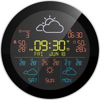 Tesla MS360 Wetterstation schwarz mit wasserdichtem Sensor