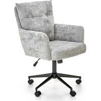 Silla de oficina Houston 1262, Gris claro, 92x59x70cm, Con reposabrazos, Con ruedas, Mecanismo de la silla: Inclinación