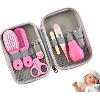 Kit de soins bébé 8 pièces - Professionnel sans BPA - Rouge