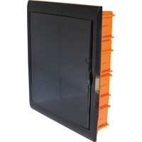 Unterputz schaltschrank 54 module mit schwarzer rahmen und getönter tür 450x510x100mm IP40 FAEG - FG14754