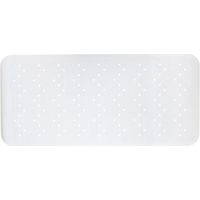 Badezimmermatte Gummi 34x74 Weiß