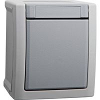 VIKO Interruttore per ambienti umidi Pulsanti Pacific Grigio 90591003-DE 1 pz.